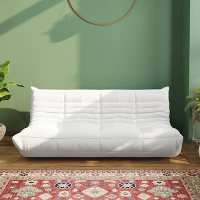 69"Teddy Fabric Upholstery Lounge Floor Couch For Living Room