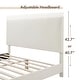 preview thumbnail 41 of 58, Furniture of America Gail Modern White Boucle Adjustable Queen-Size Platform Bed