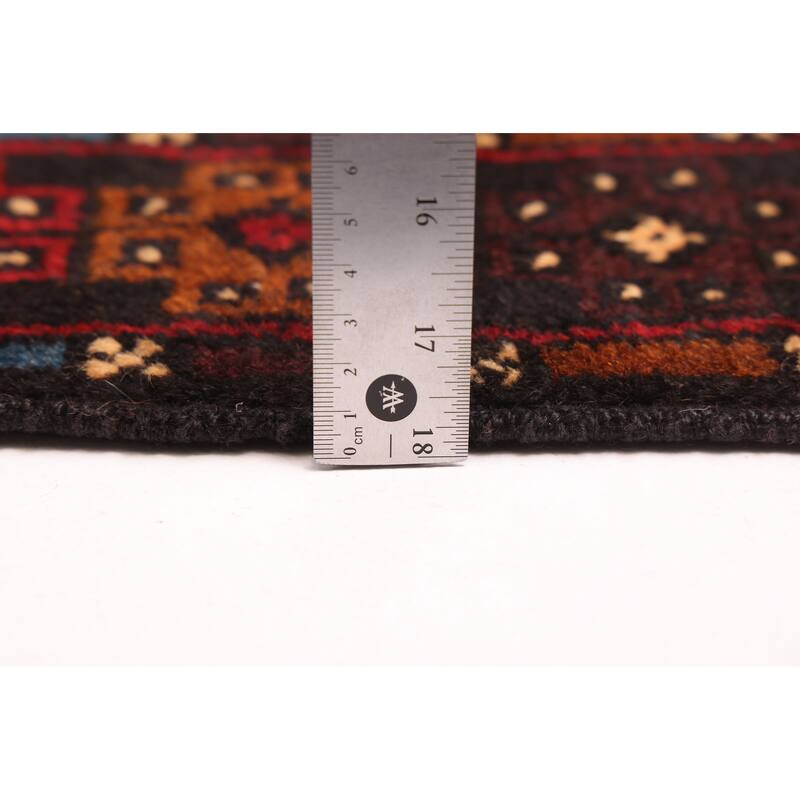 ECARPETGALLERY Hand-knotted Teimani Red Wool Rug - 3'7 x 6'7