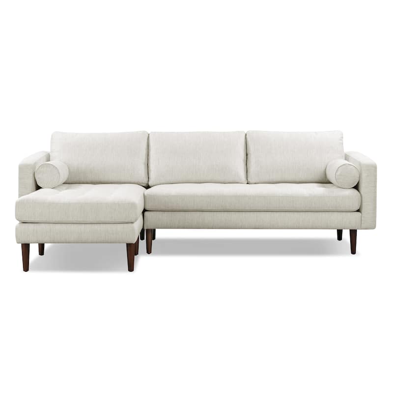 Poly and Bark Napa Fabric Left Sectional Sofa