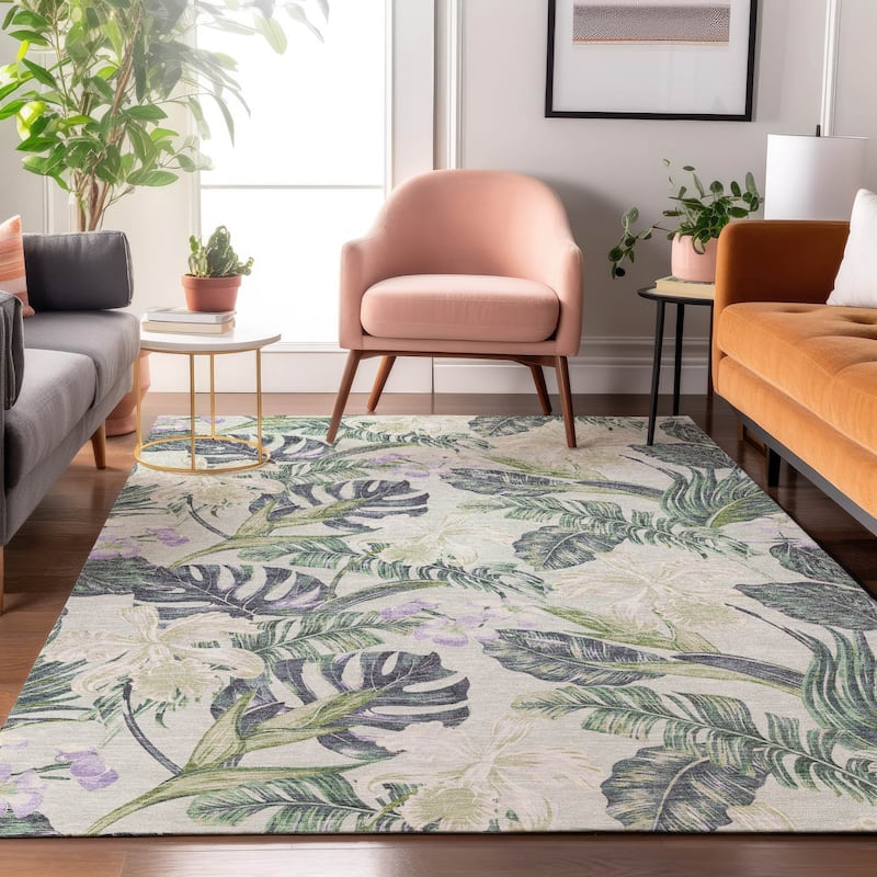 Premium Washable Super Soft Tropical Paradise Mayfield Rug