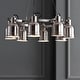 preview thumbnail 3 of 10, Liam 26.5" 8-Light Metal LED Pendant Chandelier, Nickel by JONATHAN Y