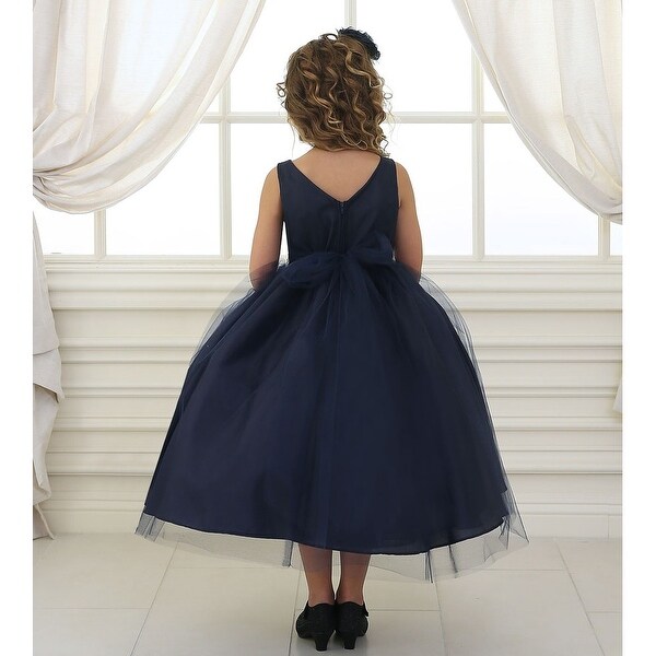 navy bridesmaid dresses child