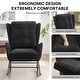 preview thumbnail 24 of 54, HOMYKA 25.2” Wide Rocking Chair with Button Accents for Nurseries