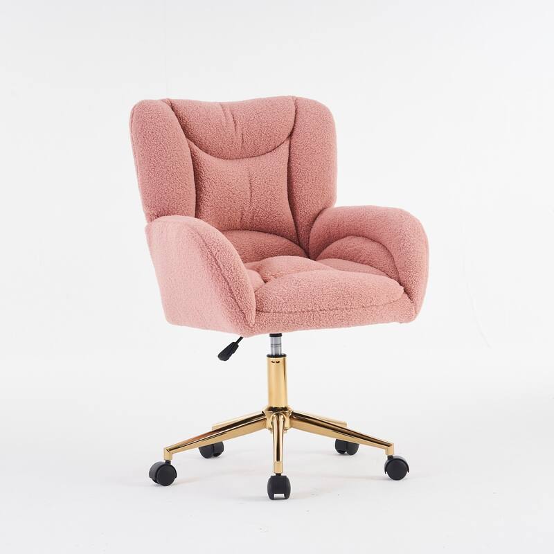 Modern Home Office Adjustable Swivel Task Desk Arm Chair with Wheels