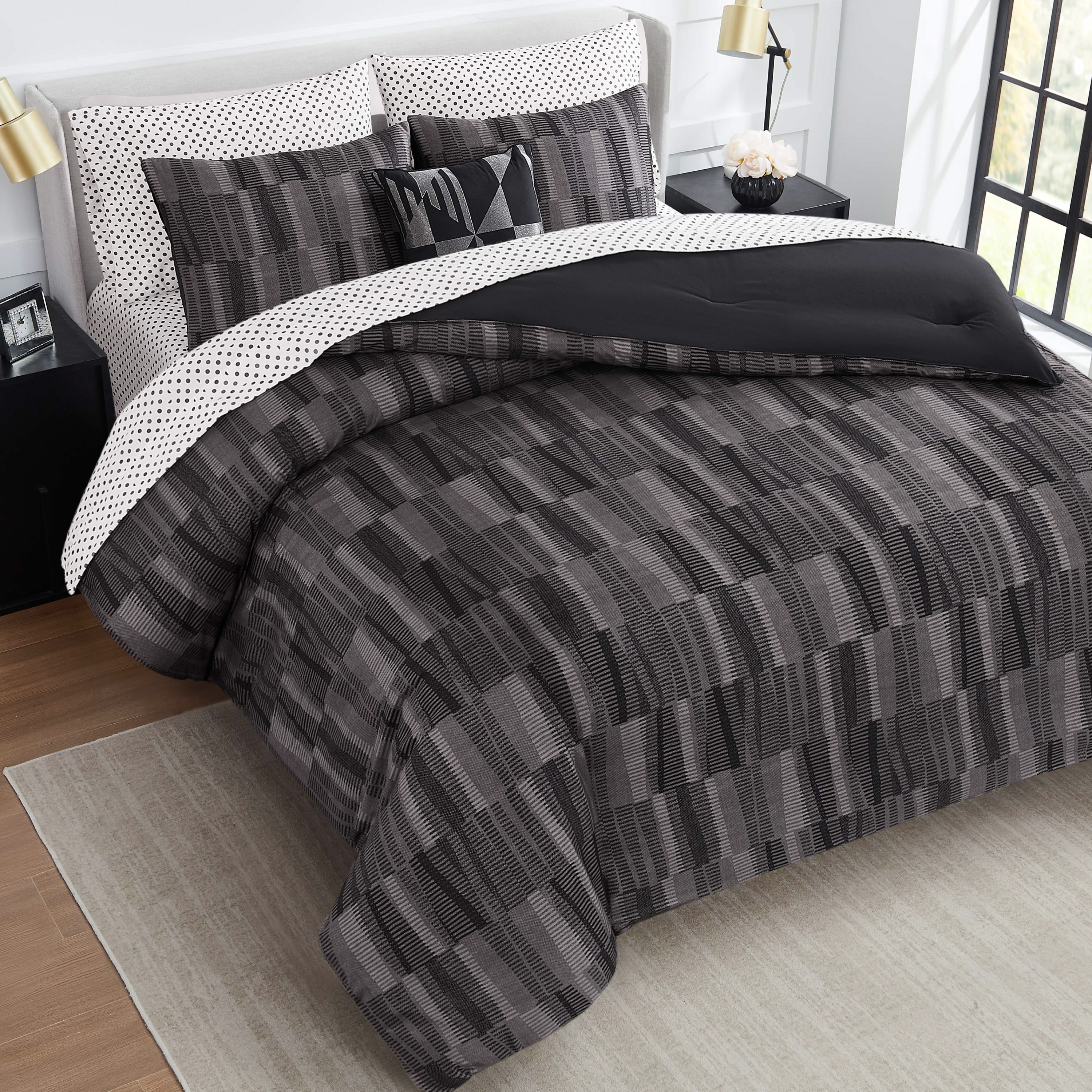 Nine West Woven Geo Bed in a Bag