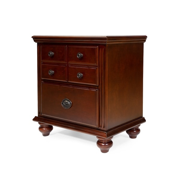 Furniture of America Sibu European Cherry Solid Wood Nightstand. Opens flyout.