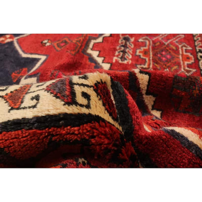 ECARPETGALLERY Hand-knotted Melis Vintage Red Wool Rug - 5'9 x 6'3