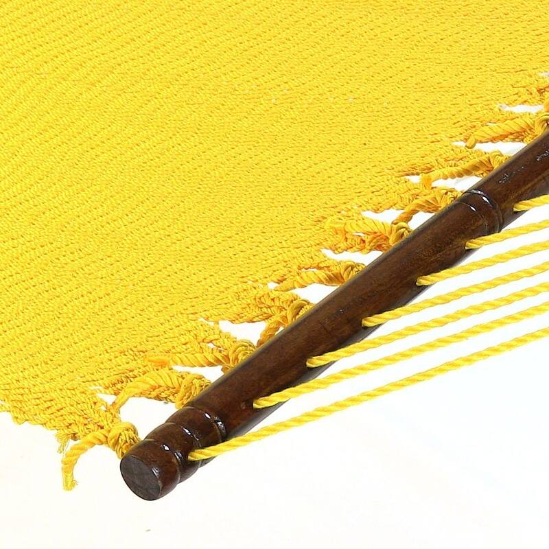 Sunnydaze Large 2-Person Rope Hammock with Spreader Bar & Hammock Stand