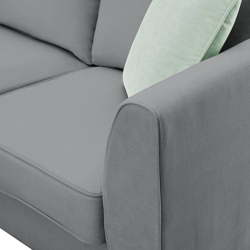 Flexible Combination Module Reversible Sectional Sofa with Ottoman