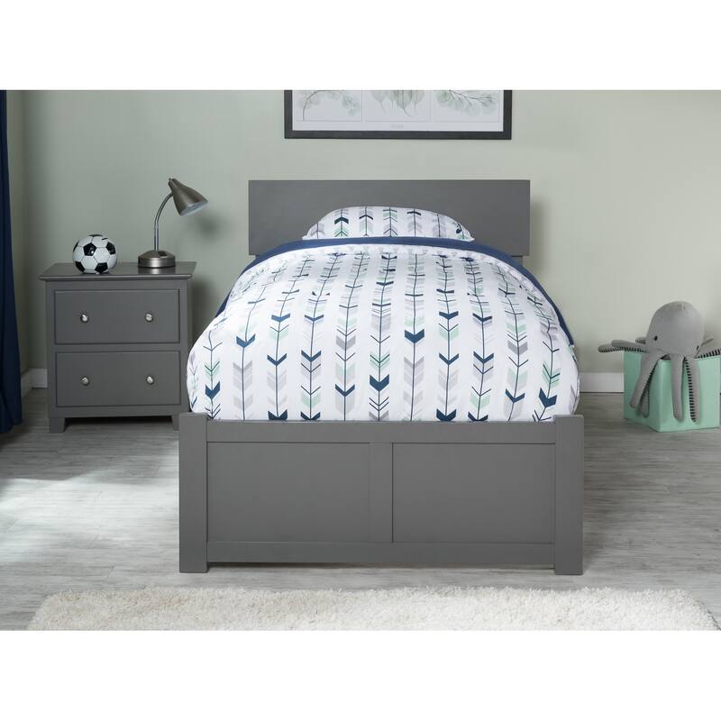 Platform Bed - Storage Drawers & Flat Panel Footboard - Modern Bedroom Furniture