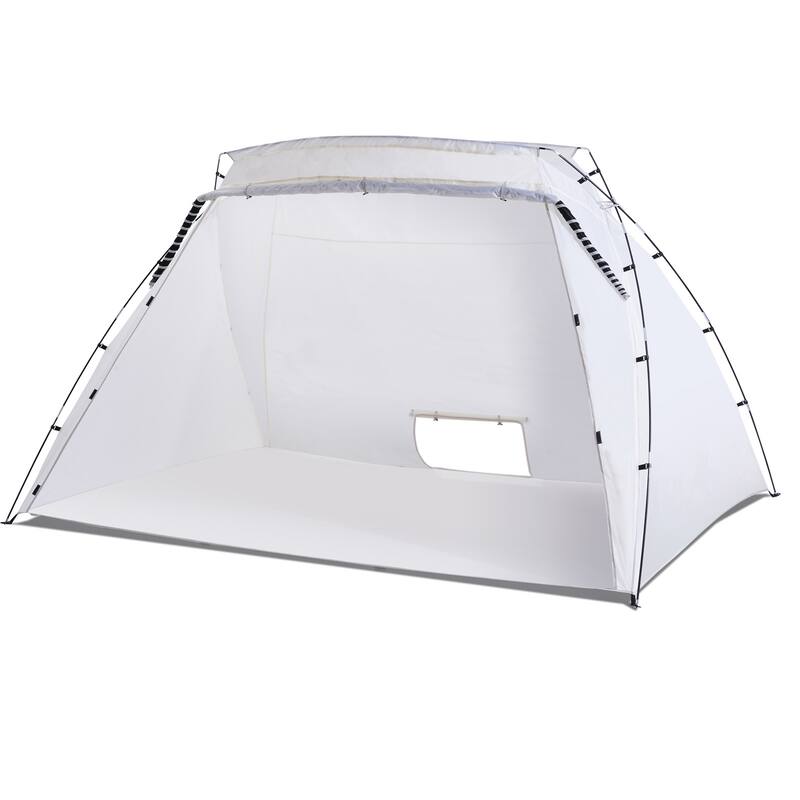 Portable Paint Booth, Larger Spray Paint Tent with Built-in Floor, Painting Tent Station, 10x7x6ft Spray Paint Shelter