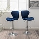 preview thumbnail 2 of 75, Roundhill Furniture Ellston Upholstered Adjustable Swivel Barstools, Set of 2