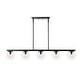 preview thumbnail 19 of 24, Luca Parisian 45.5" 5-Light Modern Glam Iron Globe Linear LED Pendant by JONATHAN Y