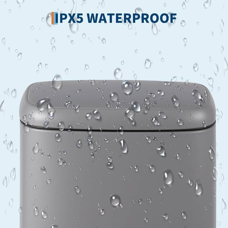 12L Kitchen Trash Can with Lid with Automatic Soft Close