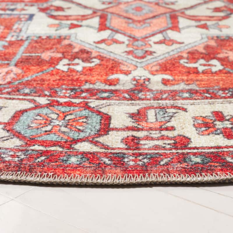 SAFAVIEH Serapi Lillis Traditional Machine Washable Cotton Rug