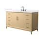 Option White Oak / White Quartz Top / Matte Black