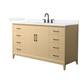 Option White Oak / White Quartz Top / Matte Black