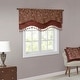 preview thumbnail 24 of 35, Madison Park Aubrey Jacquard Window Rod Pocket Valance with Beads - 50 x 18"