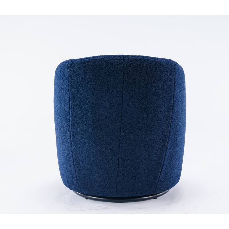 Teddy Fabric Swivel Accent Armchair Barrel Chair