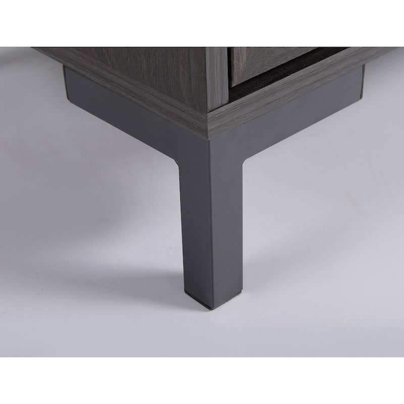 Dark Oak Finish TV Stand