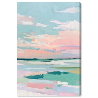 Blush Ocean I Pastel Coastal Art Canvas Print by Art Remedy - Bed Bath ...