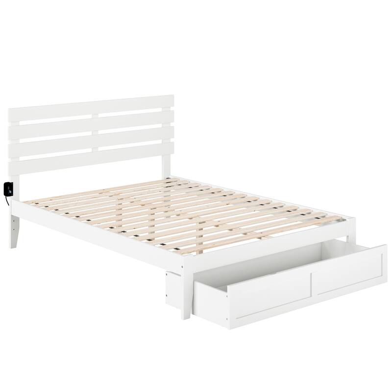 Oxford Platform Bed with Foot Drawer