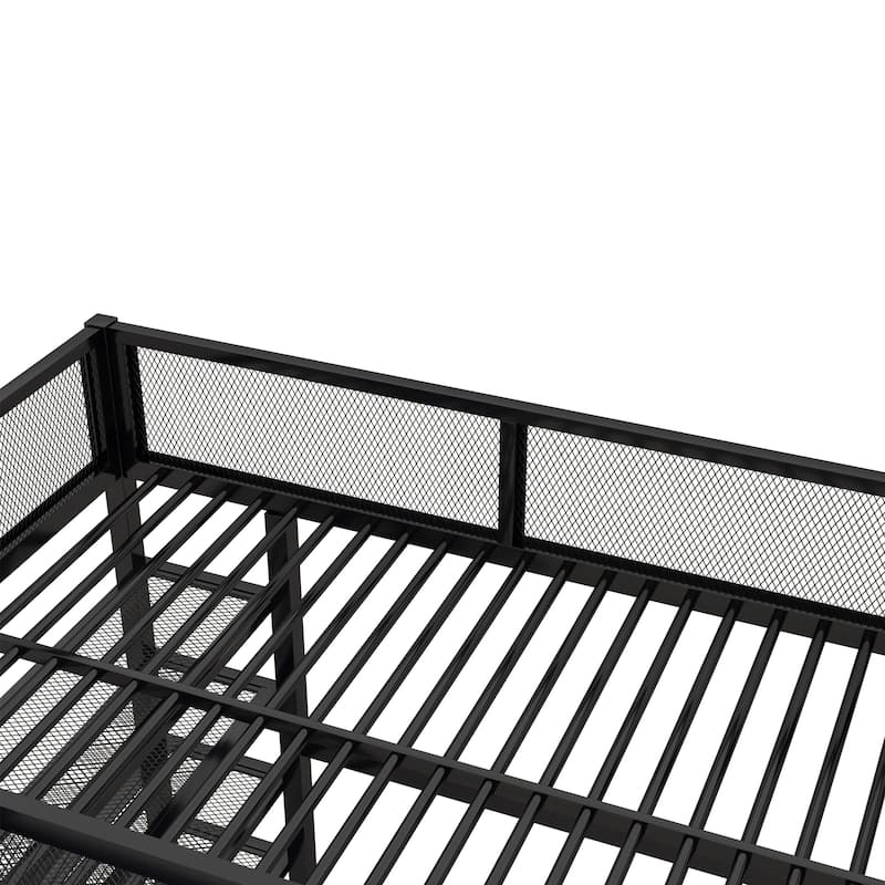 Full Loft Bed with Four Shelves