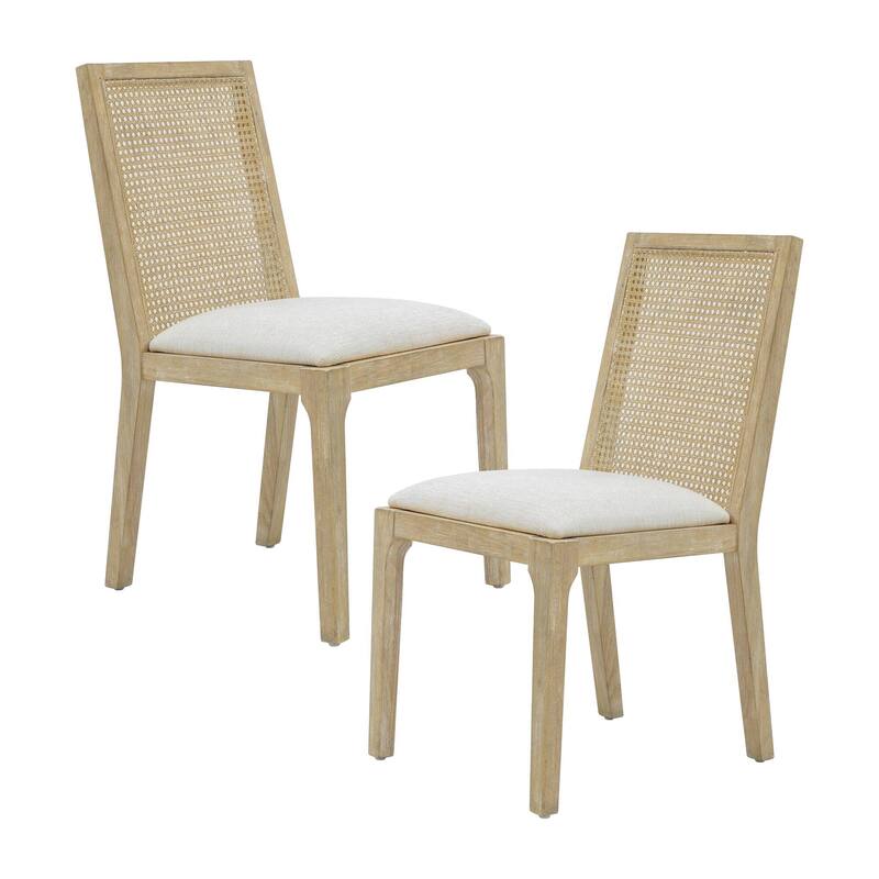 Madison Park Ashe Natural Dining Chair set of 2