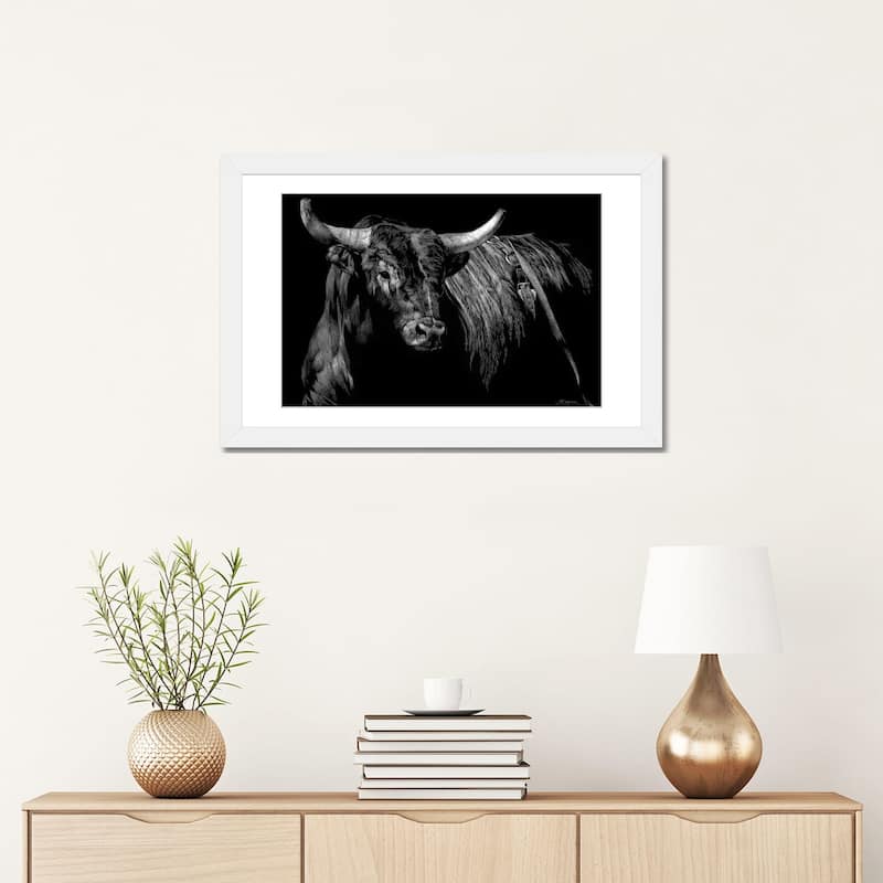 iCanvas "Brindle Rodeo Bull" by Julie T. Chapman