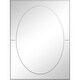 preview thumbnail 2 of 2, Renwil Antoine Rectangular All Glass Wall Mirror - Silver - Large