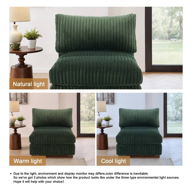 Plush Faux Fur Accent Sofa Chair