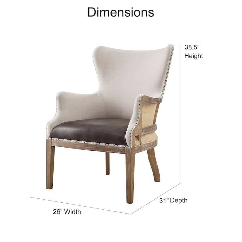 Steve Silver Glarus Two-tone Wingback Accent Chair