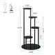 preview thumbnail 12 of 12, 4-Tier Plant Stand Indoor, Tall Wood Plant Shelf Holders, Set of One - 19.68”L* 19.68”W* 40.94”H