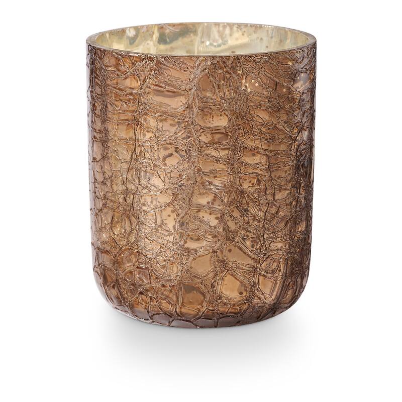 ILLUME Noble Autumn Woodfire Candle - Small Boxed Crackle Glass