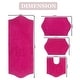 preview thumbnail 76 of 165, Waterford Collection 100% Cotton Non-Slip Bathroom Rug Set, Machine Washable Bath Rug, 4 Piece Bath Mat Set with Contour