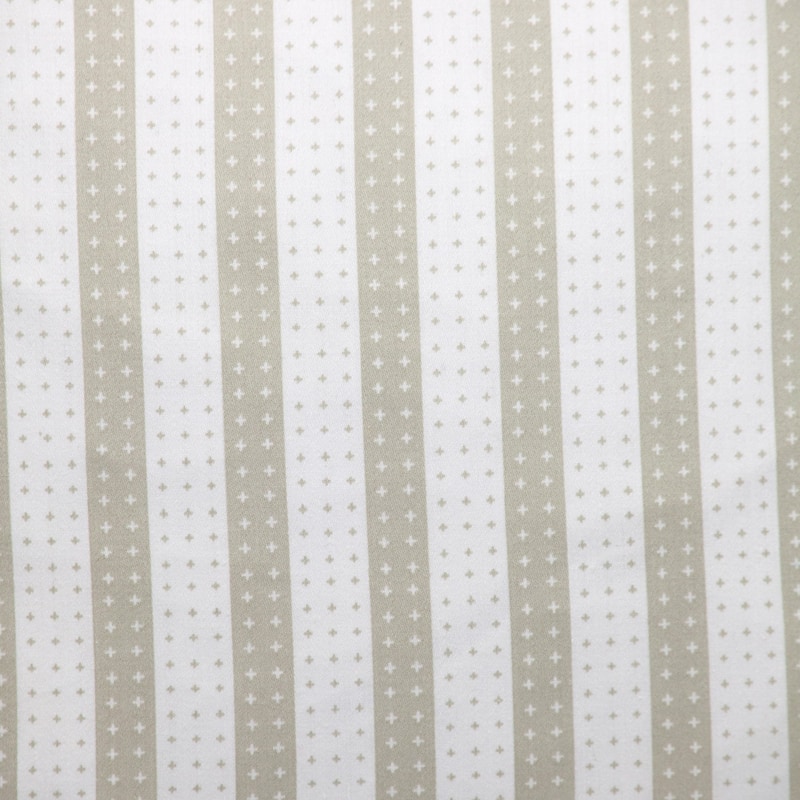 Stars Woven Cotton Throw Pillow - 16" - White and Beige
