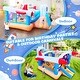 preview thumbnail 3 of 5, 6 in 1 outdoor indoor inflatable bouncer for kids target ball basketball slide with blower - N/A