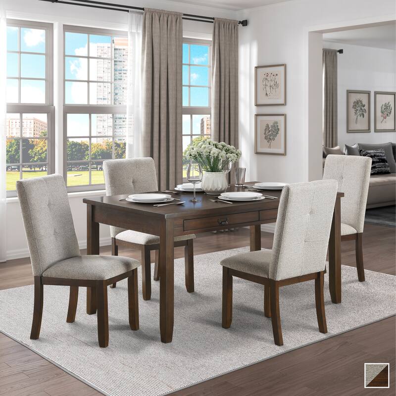 Codie Wood 5-Piece Dining Set