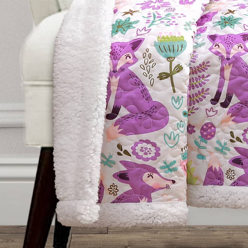 Lush Decor Pixie Fox Sherpa Throw