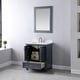 preview thumbnail 86 of 110, Altair Isla Single Bathroom Vanity Set and Aosta White Countertop with Mirror