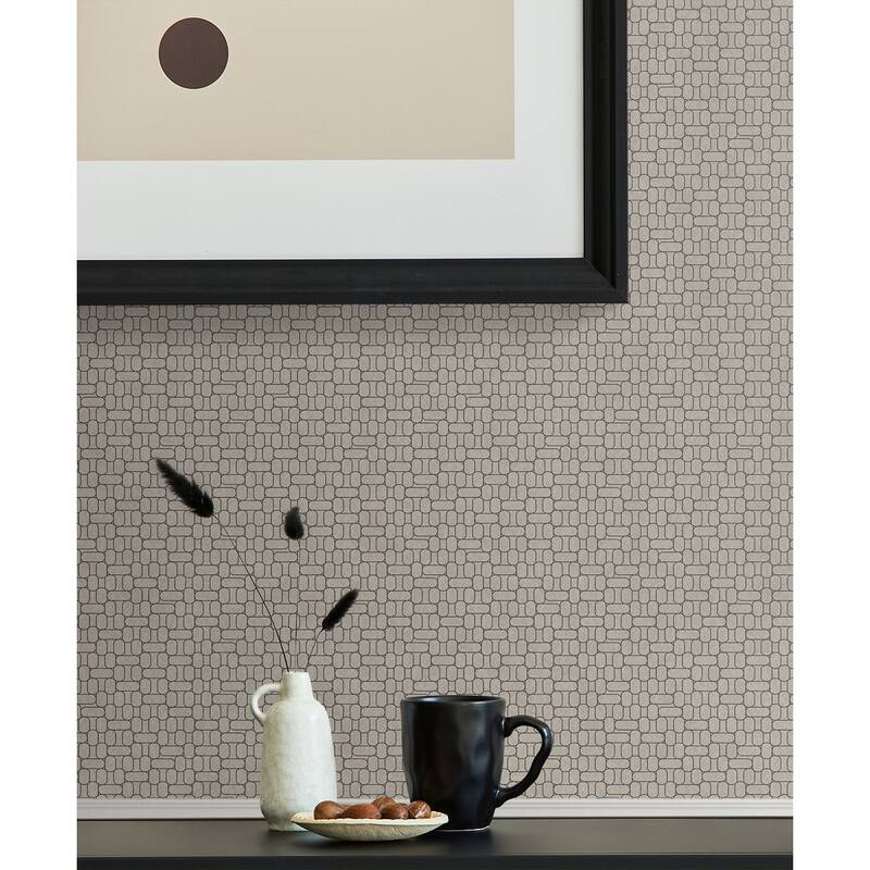 Seabrook Designs Capsule Geometric Unpasted Wallpaper