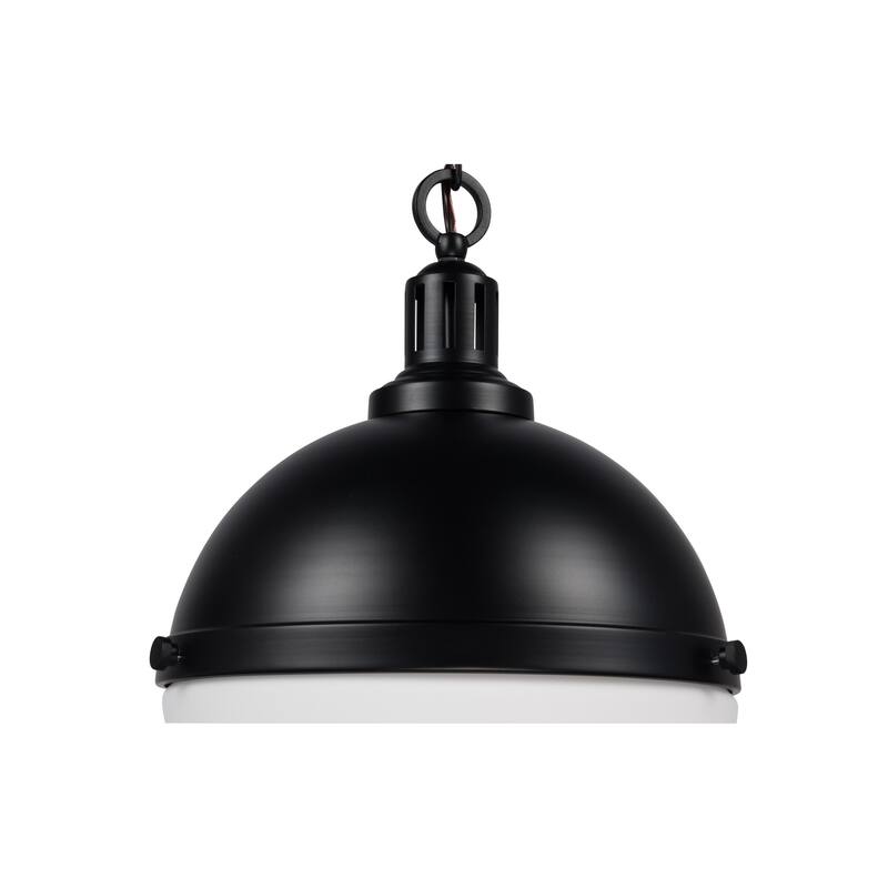 Brio Lighting Aaron - 2 Light Glass & Metal Dimmable Pendant Light
