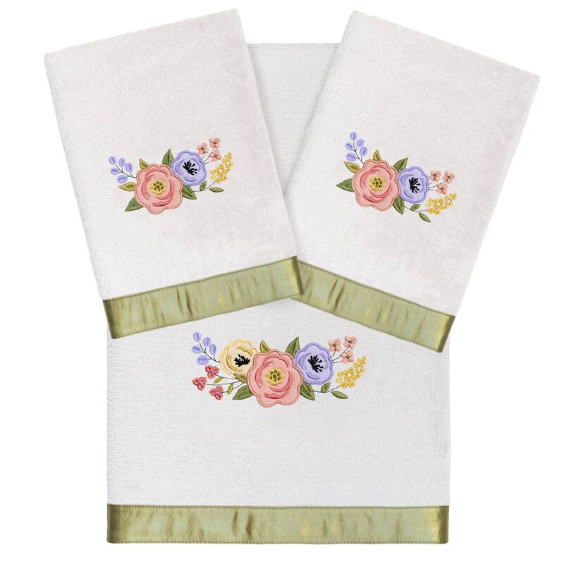 Authentic Hotel and Spa Turkish Cotton Verano 3PC Towel Set - Silver