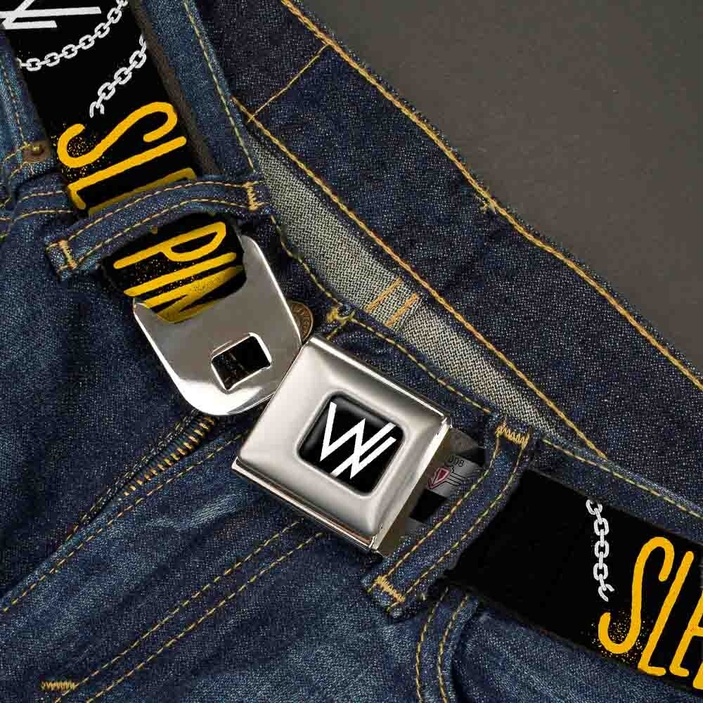 Shop Sleeping With Sirens W Logo Full Color Black White Sleeping With Sirens Seatbelt Belt Free Shipping On Orders Over 45 Overstock 17080189
