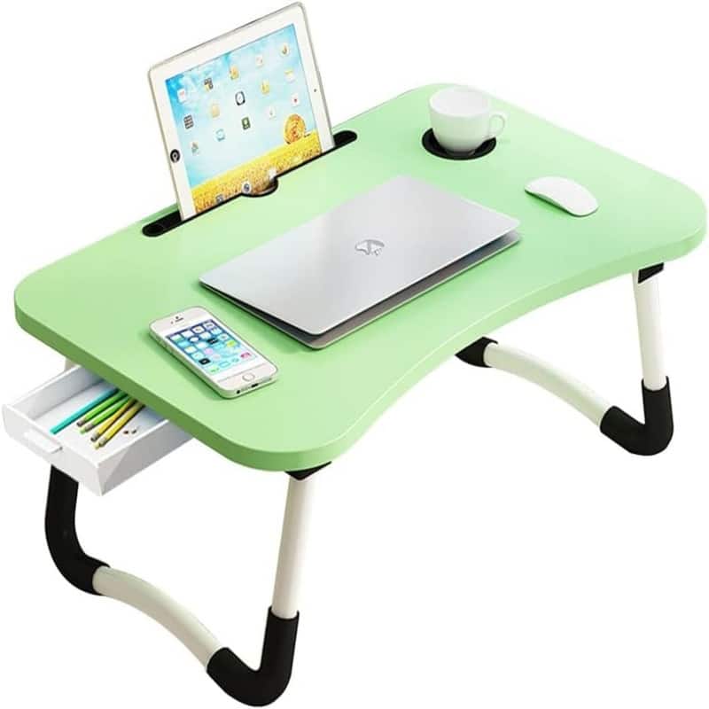 Lap Desk with Storage Drawer - Green