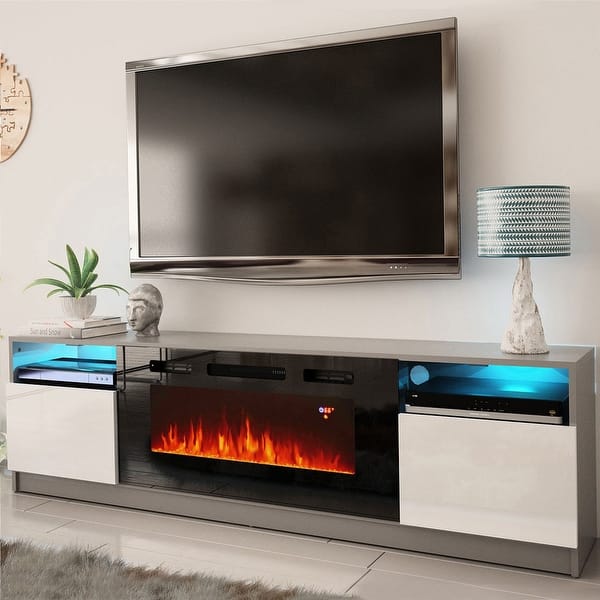 Tv Unit With Fireplace