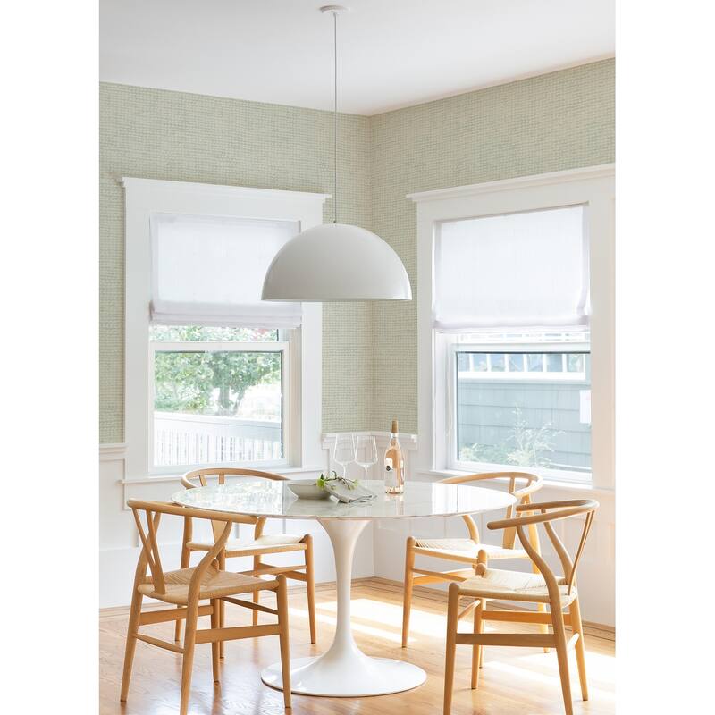 Chesapeake Wellen Aqua Abstract Rope Wallpaper