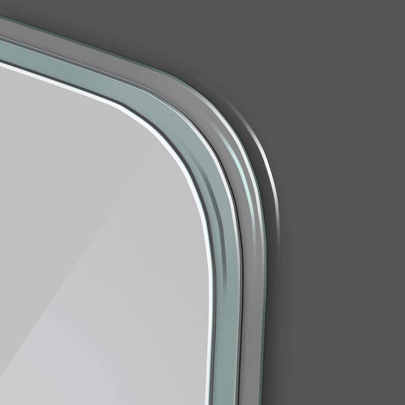 Wall-Mounted Bathroom Vanity Mirror - Clear