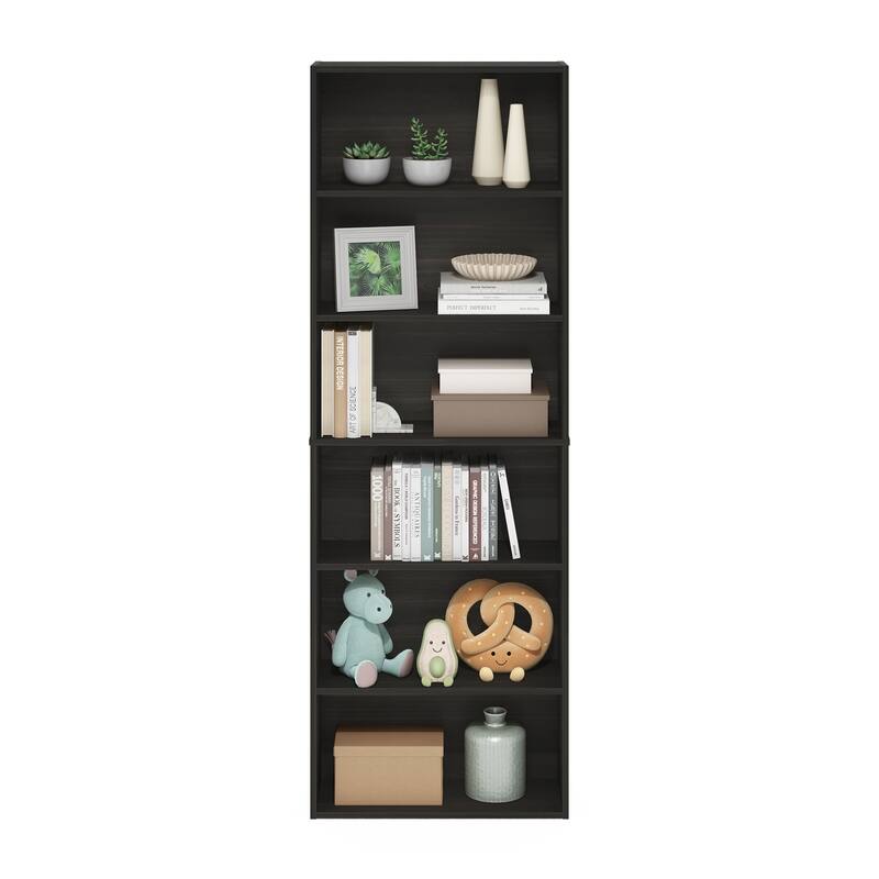 Furinno JAYA Simply Home Free Standing 6-Tier Open Storage Bookcase